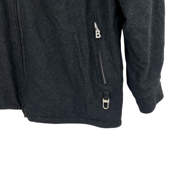 Bogner Goan Thylmann Charcoal Gray Wool Zip Front Coat Jacket Mens Size 44 - Picture 6 of 16